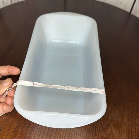GLASSBAKE Casserole Glass Pan Loaf Pan Loaf Bread or Meat Loaf  Vintage GUC - Picture 4 of 16